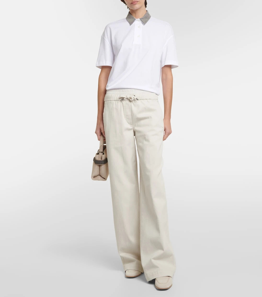 Brunello Cucinelli - High-rise wide-leg jeans