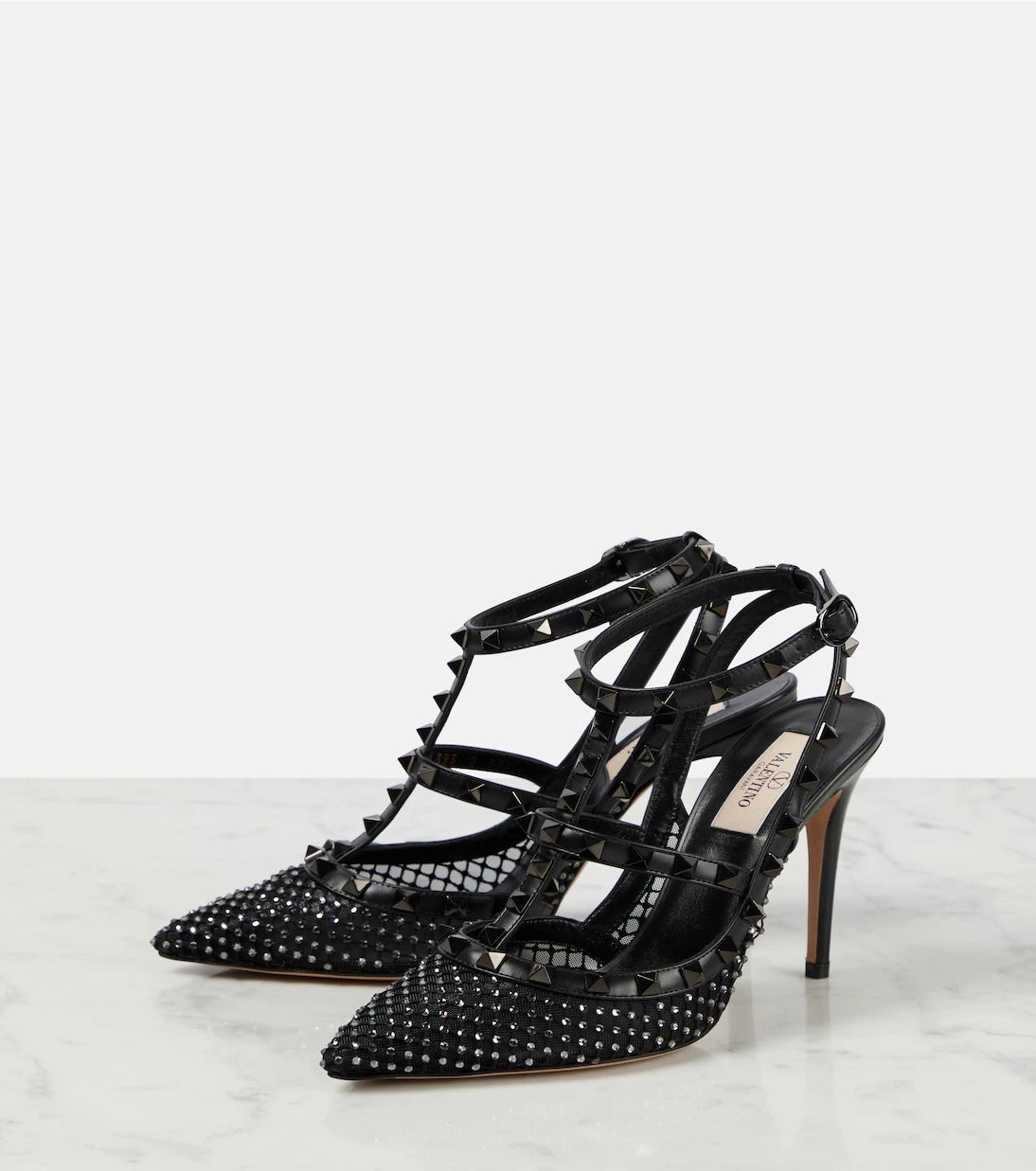 Valentino Garavani - Rockstud 100 leather pumps