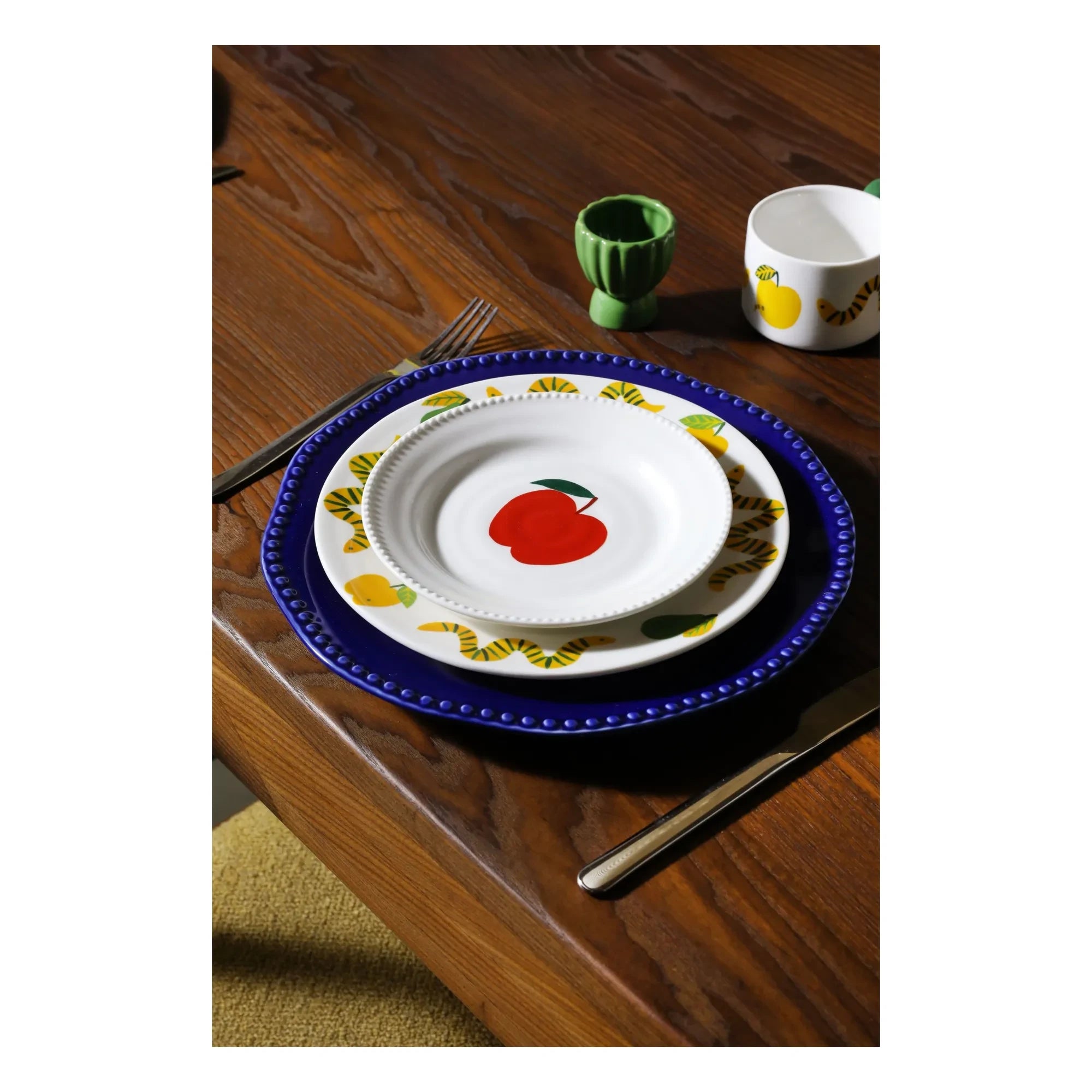 &Klevering - Haines plates - Set of 4 | Red