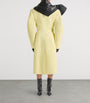 Givenchy Yellow Leather Cocoon Long Coat
