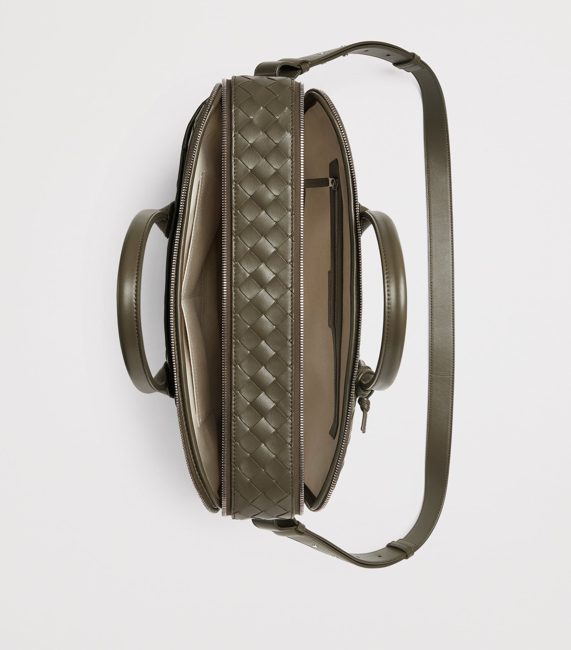 Leather Intrecciato Getaway Briefcase