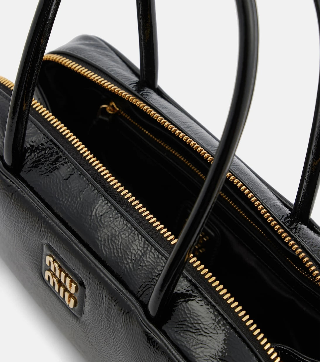 Miu Miu - Beau patent leather tote bag