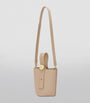 LOEWE Beige Mini Leather Pebble Bucket Bag