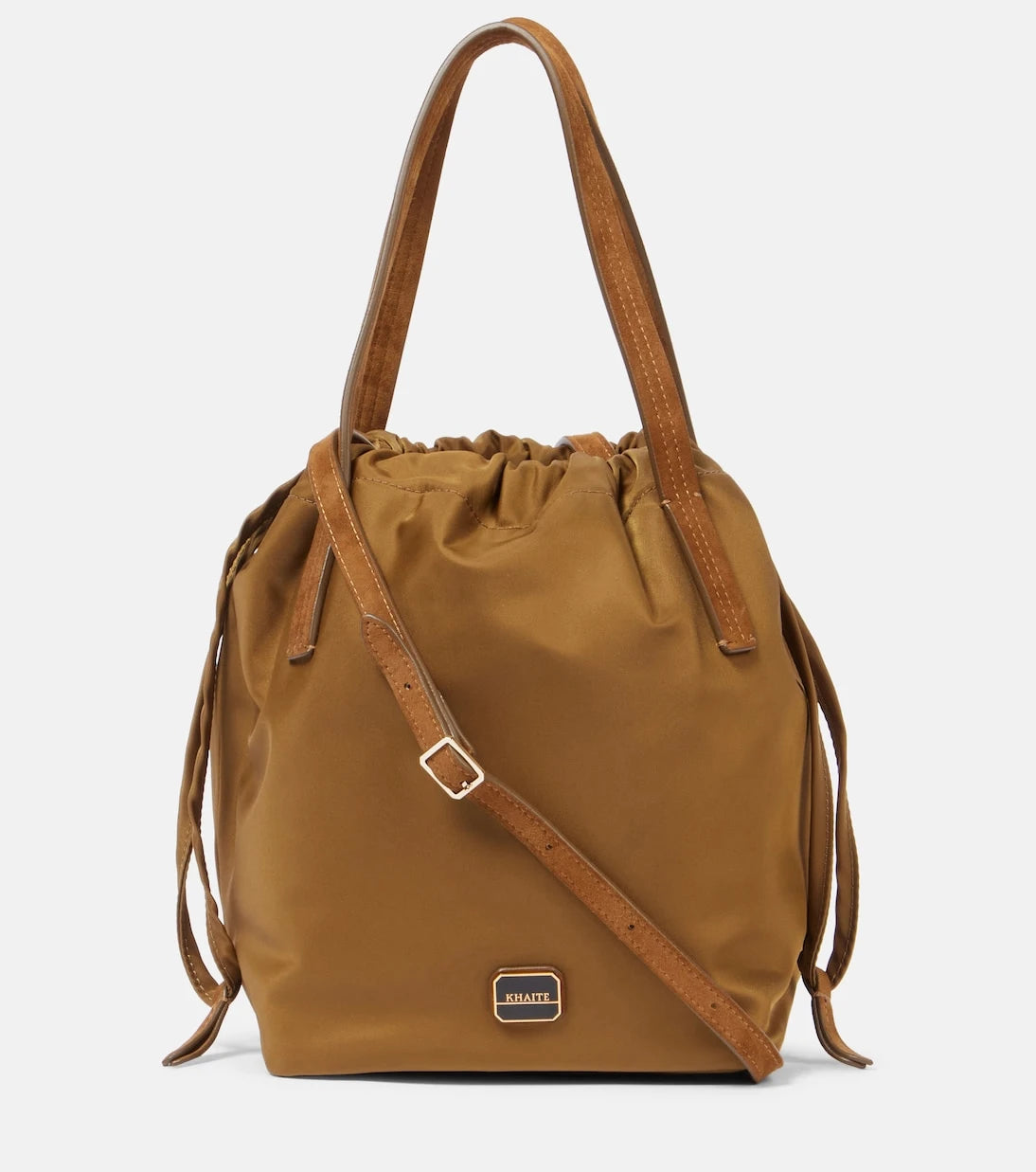 Khaite - Rory Medium leather-trimmed bucket bag