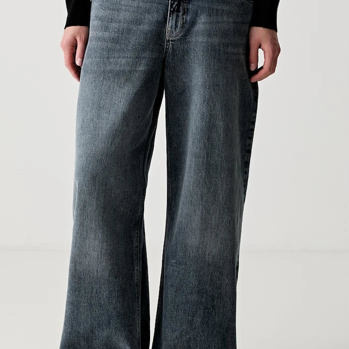 Karl Lagerfeld Jeans kadın wide leg kot pantolon