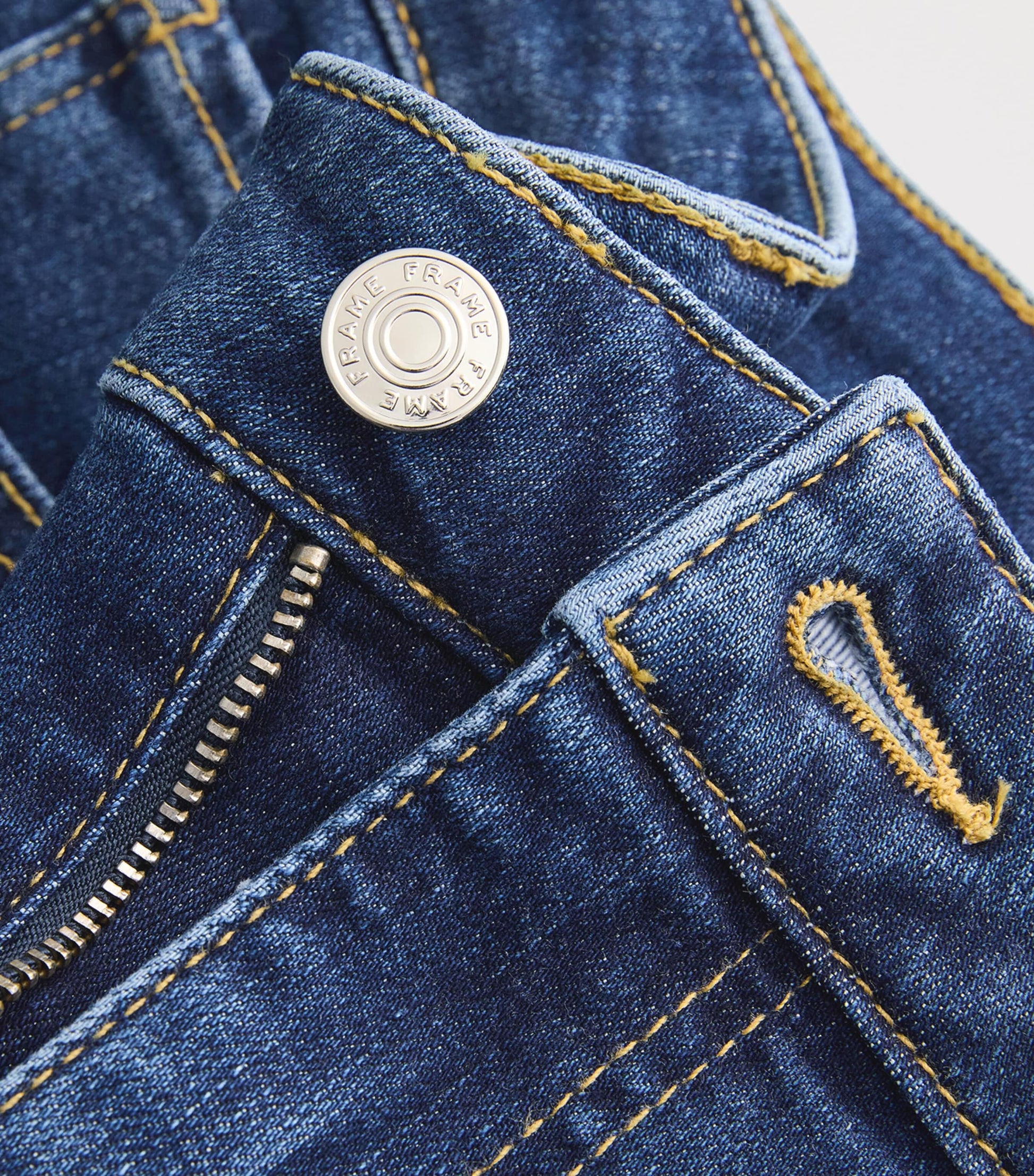 FRAME Blue The Reboot Crop Bootcut Jeans