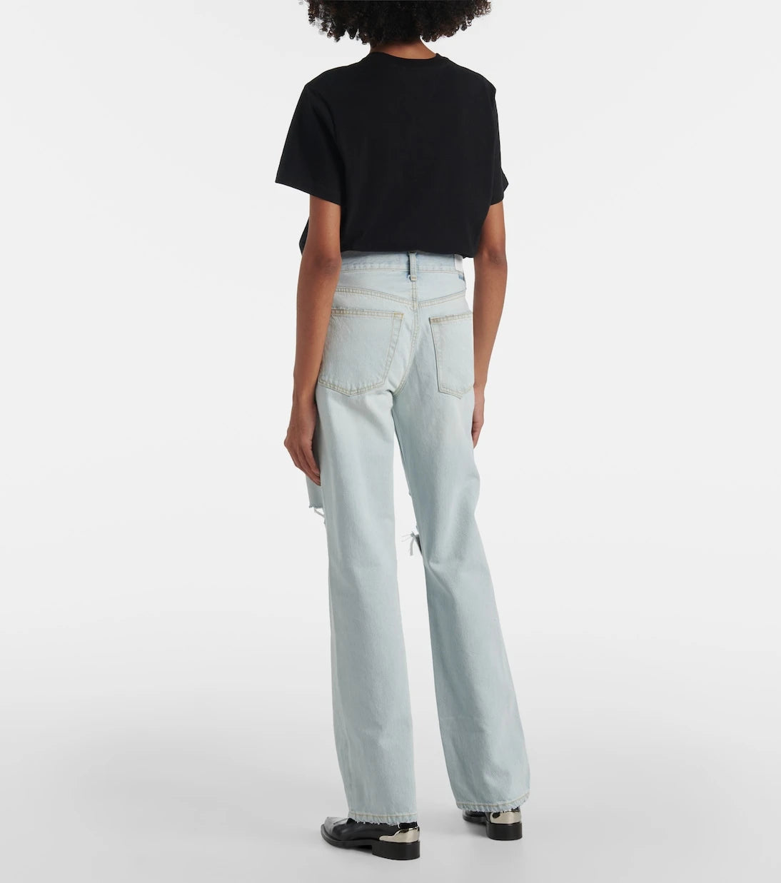 Re/Done - Loose Long distressed straight jeans