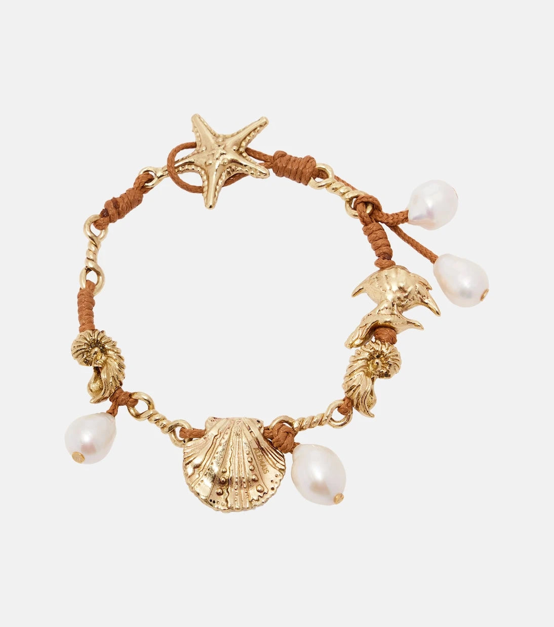 Alémais - Faux pearl embellished charm bracelet
