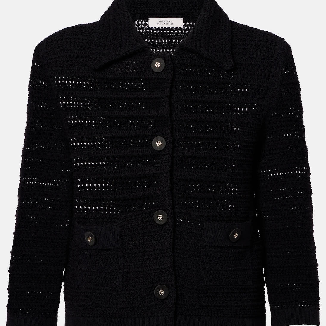 Dorothee Schumacher - Precise Pointelle cotton-blend cardigan