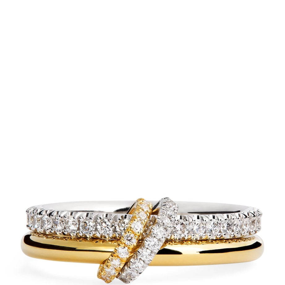 Yellow Gold, White Gold and Diamond Ceres Ring