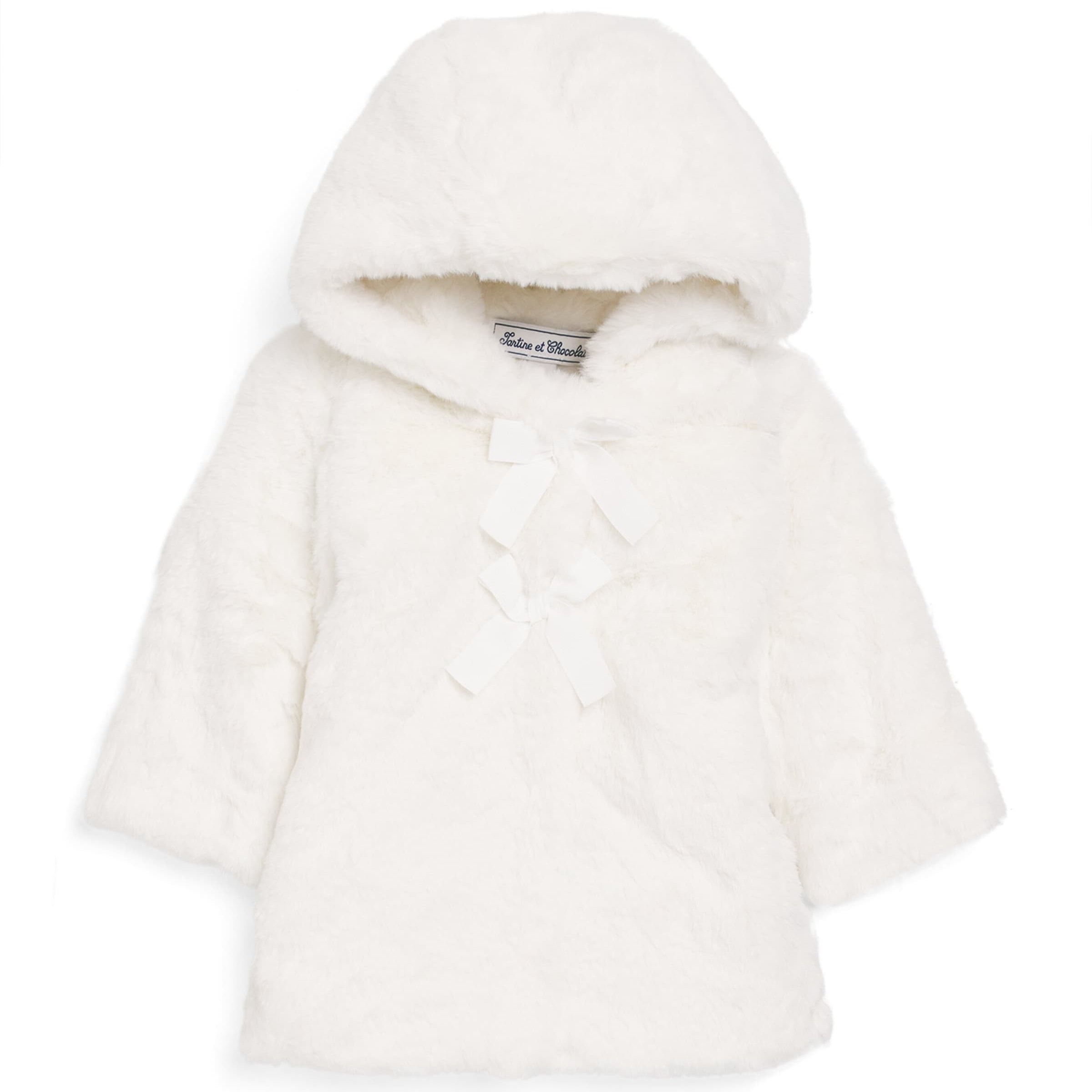 Faux Fur Hooded Coat (3 Months - 4 Years)
