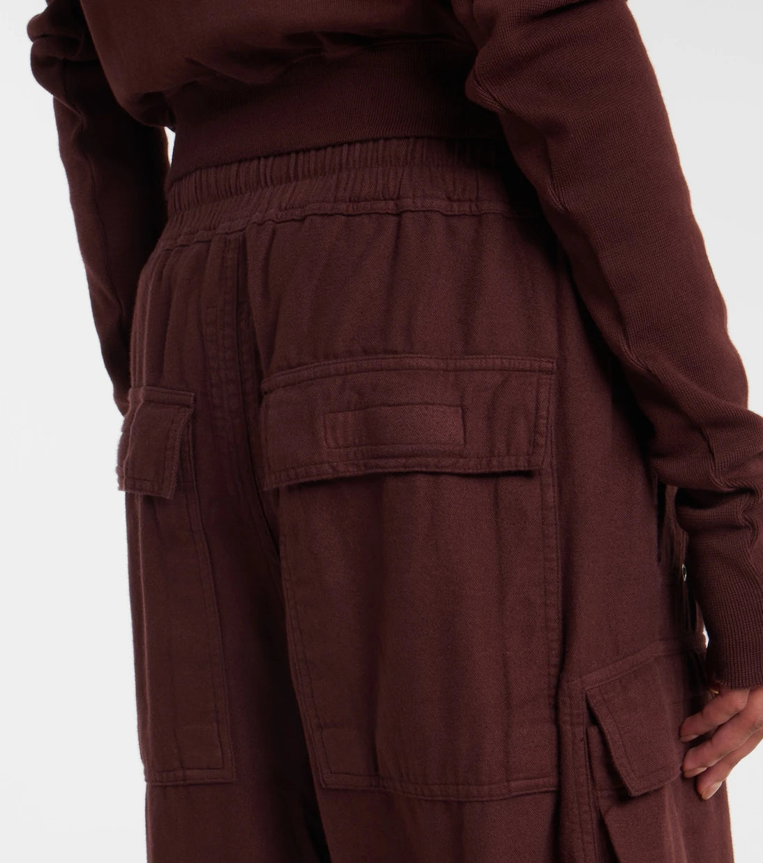 Rick Owens - DRKSHDW Jumbo Bela cotton flannel cargo pants