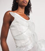 White Sequinned Refraction Gown
