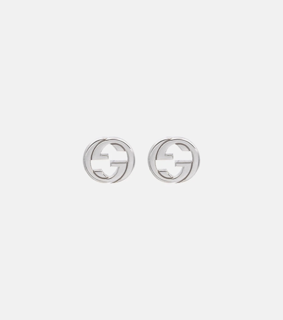 Gucci - Interlocking G sterling silver earrings