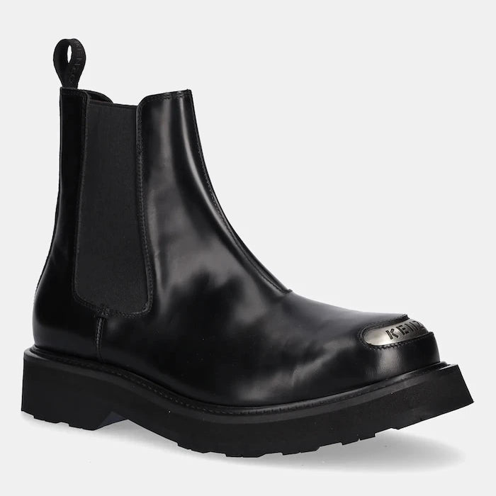 Кожени боти челси Kenzo Smile Lace Up Boots