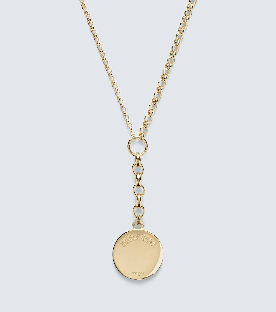 FoundRae - Wholeness Medium 18kt gold pendant necklace with diamond
