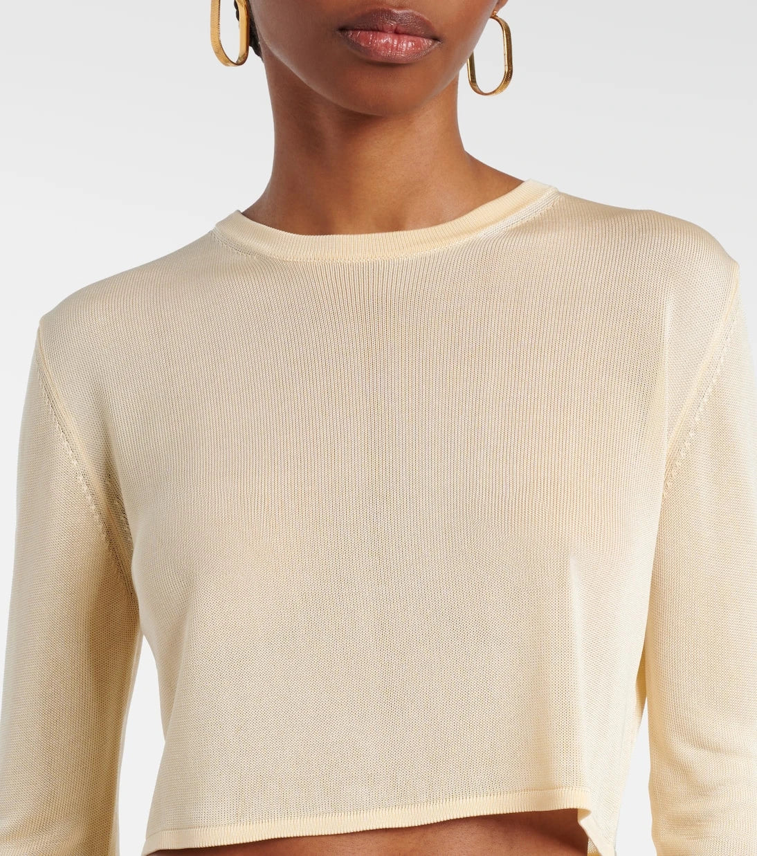 The Frankie Shop - Kazel knitted cropped top