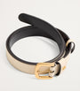 Valentino Garavani Ivory Leather VLogo Signature Belt