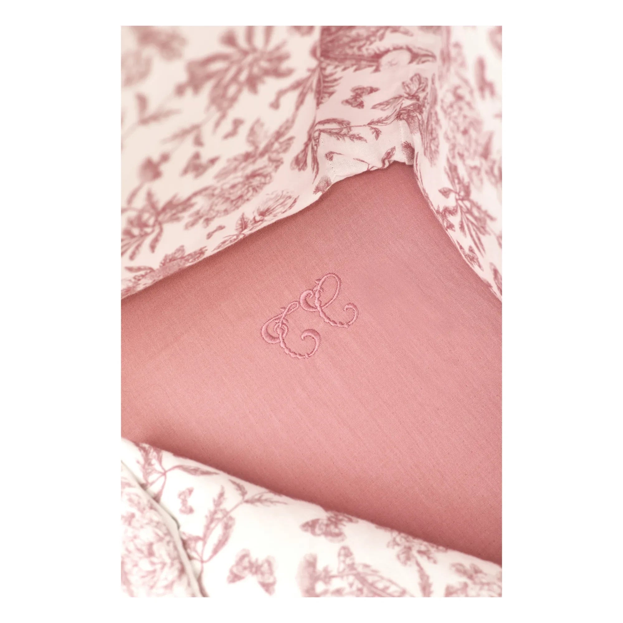Tartine et Chocolat - Toile de Jouy Fitted Sheet | Peach