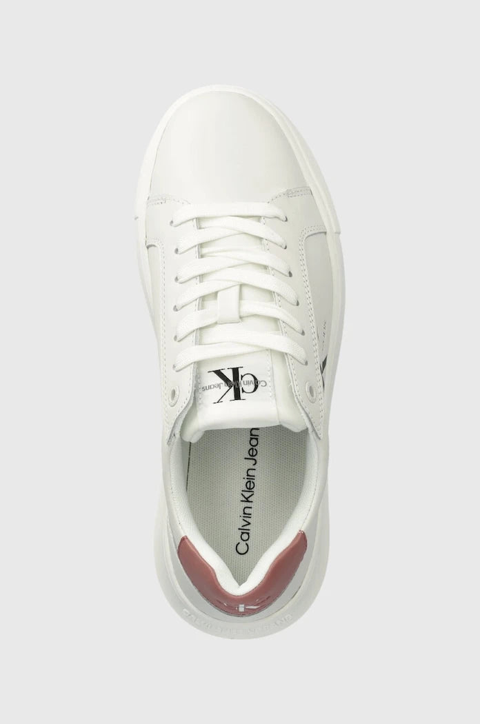 Calvin Klein Jeans YW0YW00823 CHUNKY CUPSOLE MONOLOGO W MONO LTH WN Deri Spor Ayakkabı