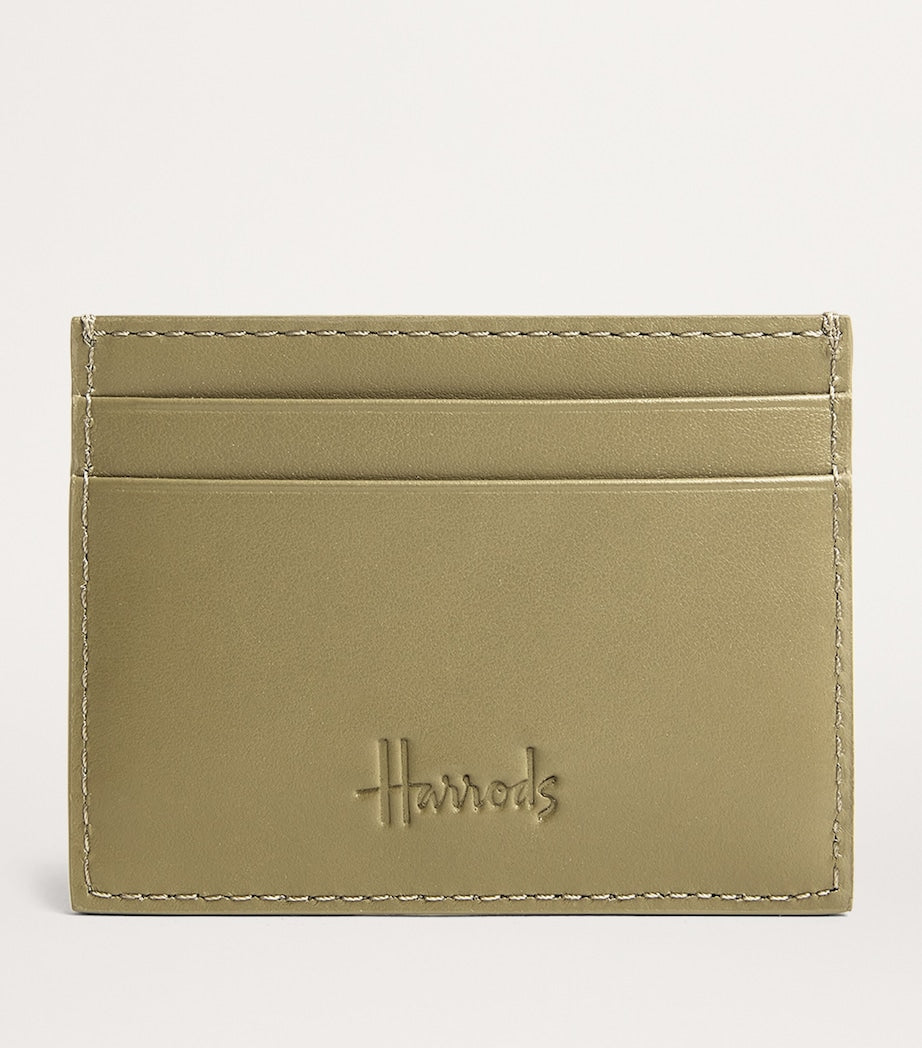 Green Smooth Leather Card Holder