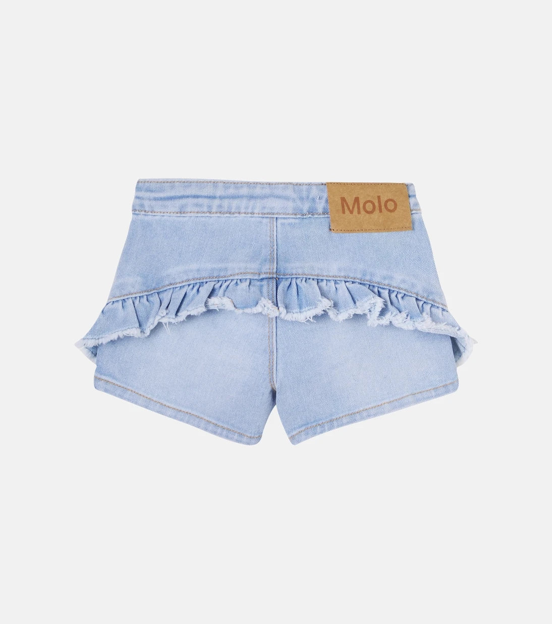 Molo - Agnetha ruffled denim shorts