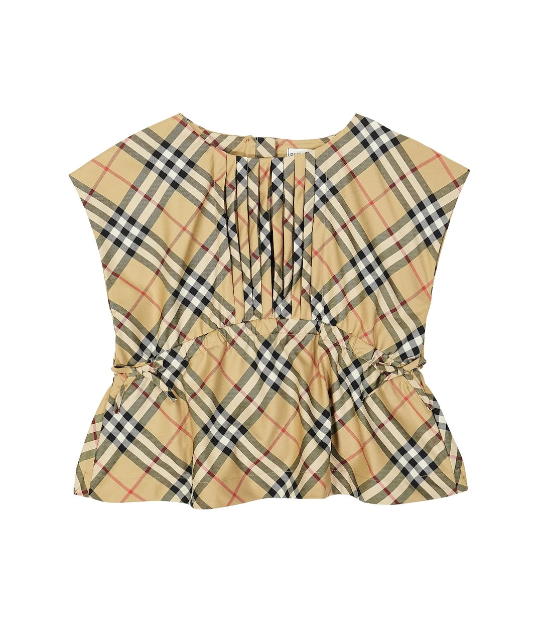 Burberry Kids - توب بربري كاروهات من مزيج القطن