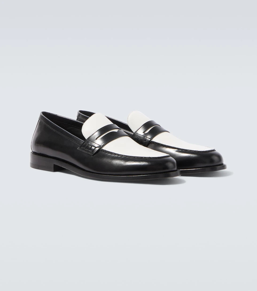 Manolo Blahnik - Perry leather penny loafers