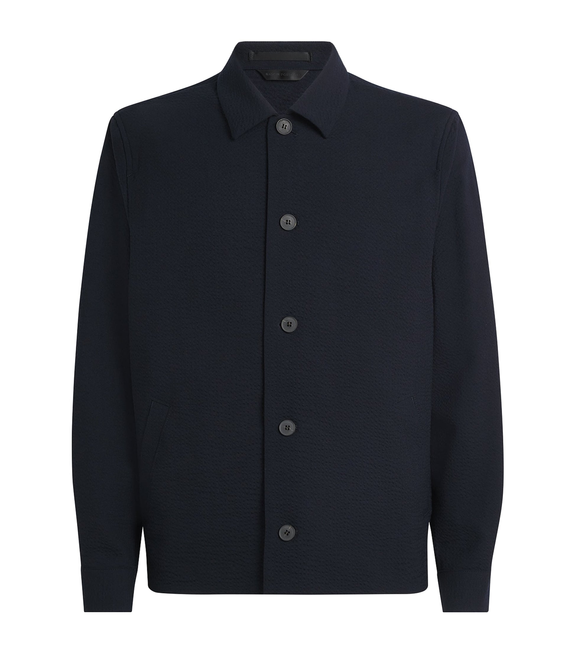 Stretch-Wool Seersucker Jacket BUAA-NAVY