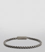 Rhodium-Plated Box-Chain Bracelet