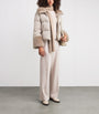 Agnona Beige Cashmere Padded Jacket
