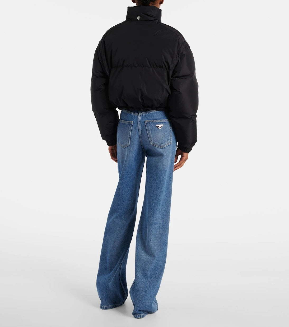 Prada - Re-Nylon cropped down jacket