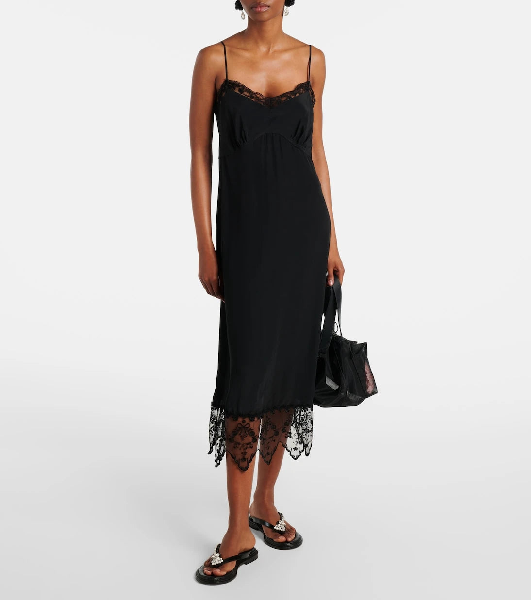 Simone Rocha - Embellished leather thong sandals