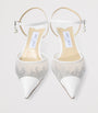 White Aren SB 45 Mesh-Leather Pumps