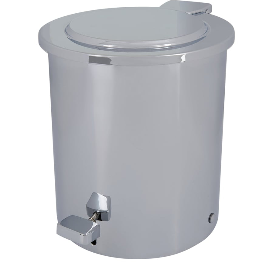 Cylinder Chrome Pedal Bin