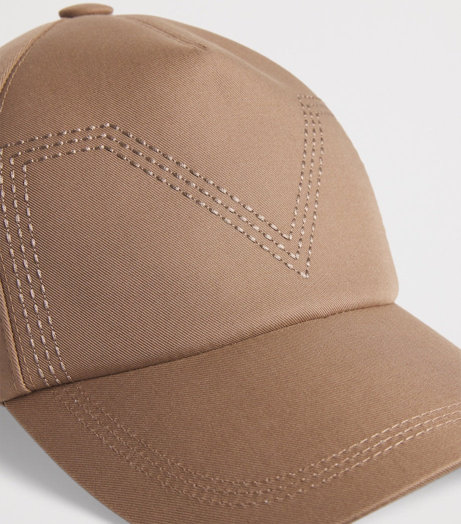 Green Cotton Baseball Cap