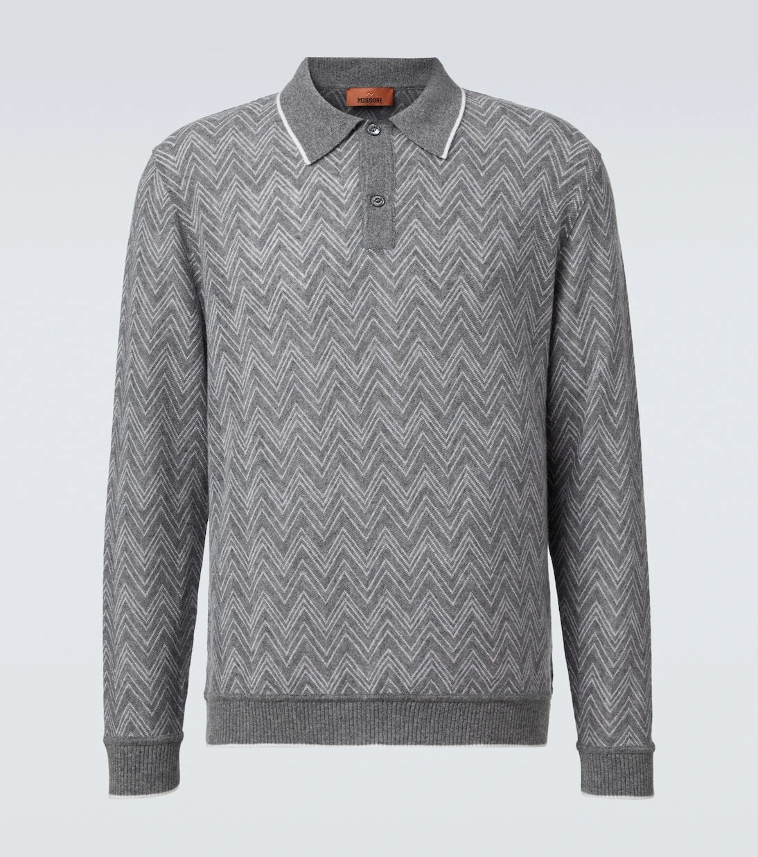 Missoni - Zigzag cashmere polo sweater