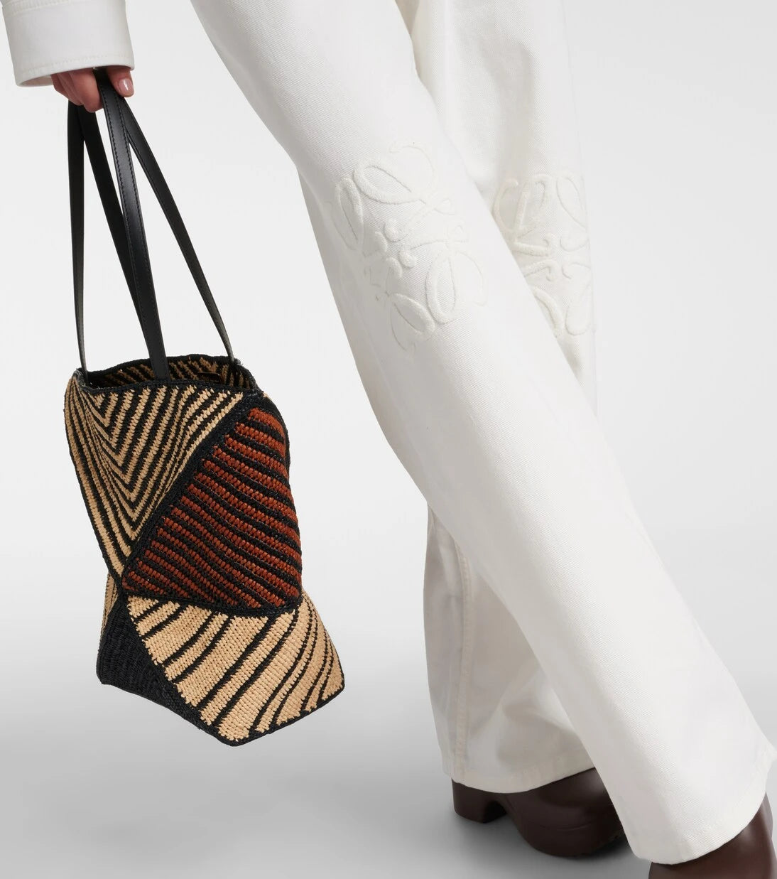 Loewe - Anagram wide-leg jeans