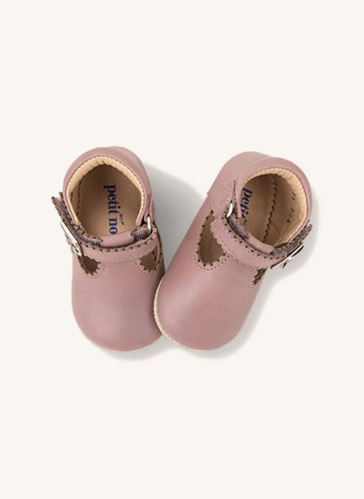 Petit Nord - Babies T-Bar Scallop | Pink