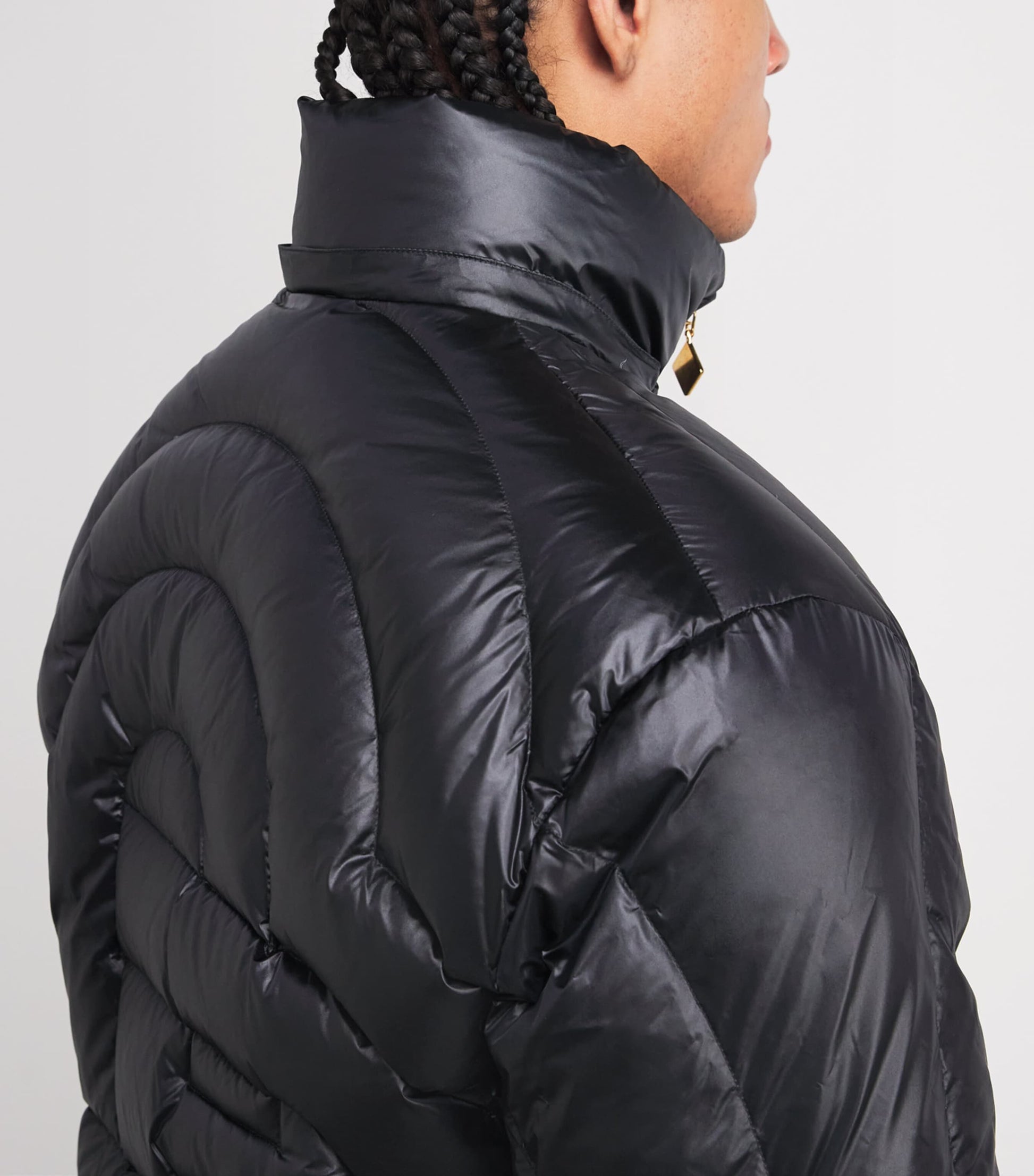 Casablanca Black Down Monogram Puffer Jacket
