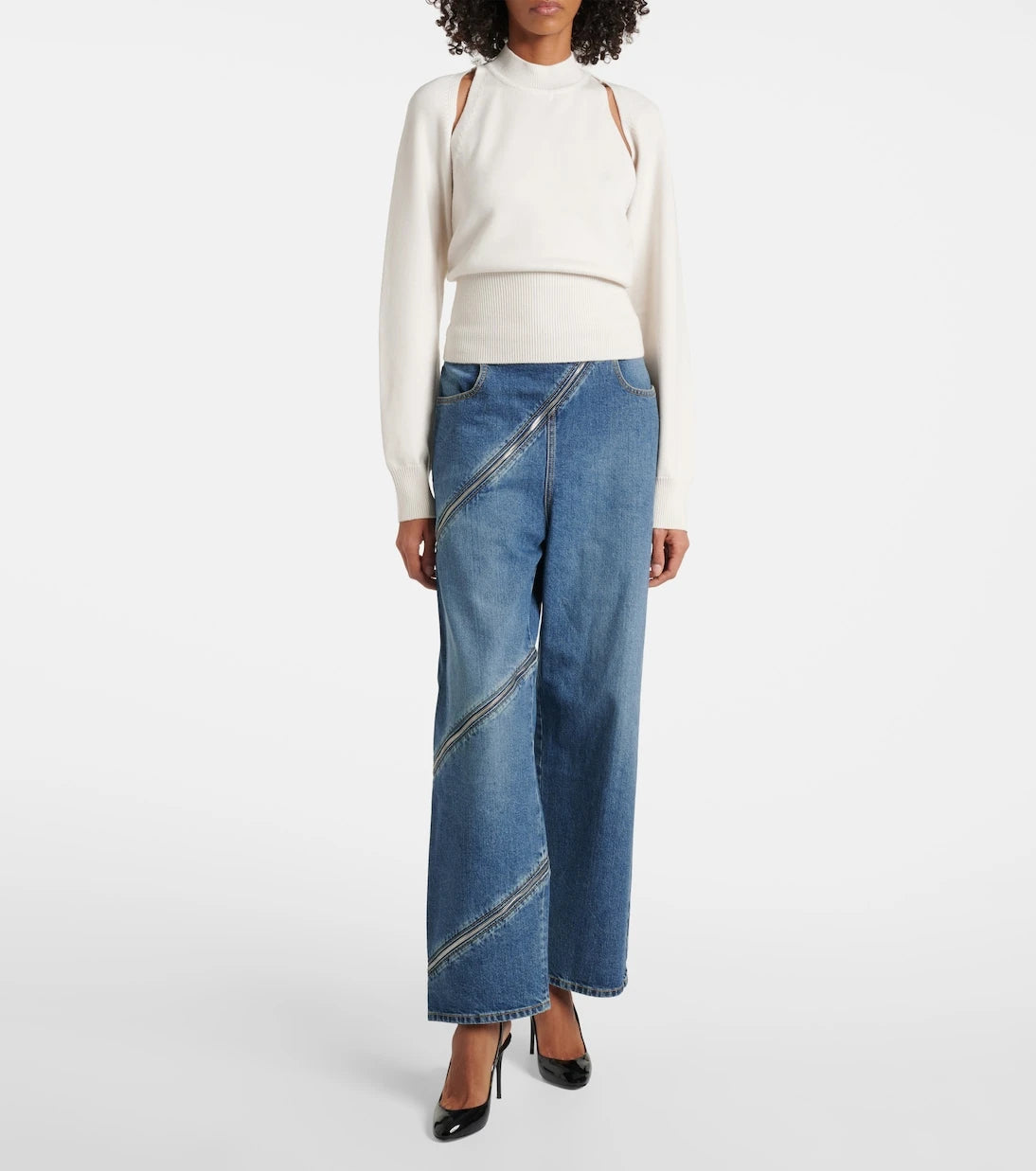 Alaïa - Cutout wool sweater