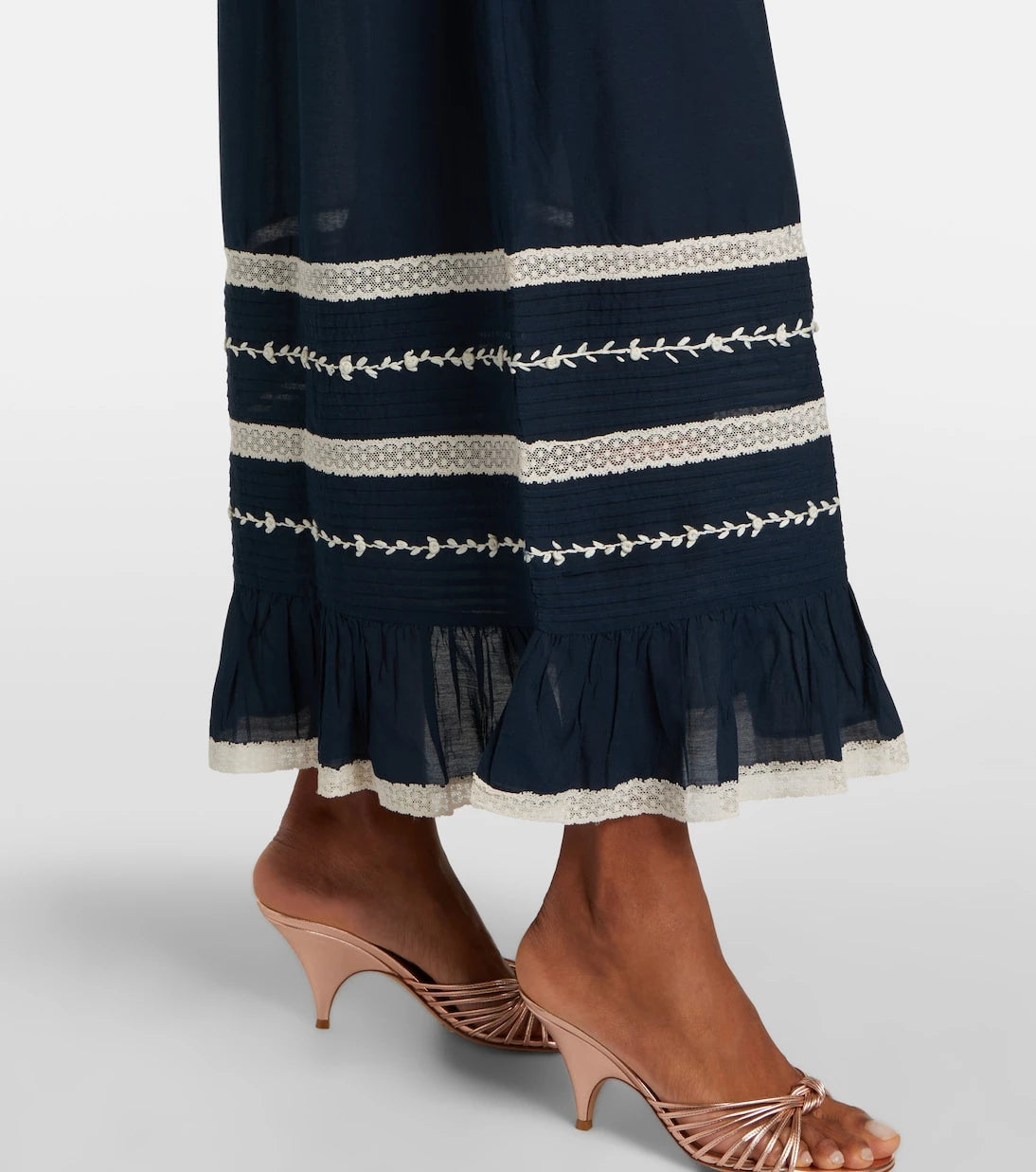 Rixo - Malie embroidered midi dress