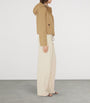 Burberry Beige Gabardine Cropped Parka