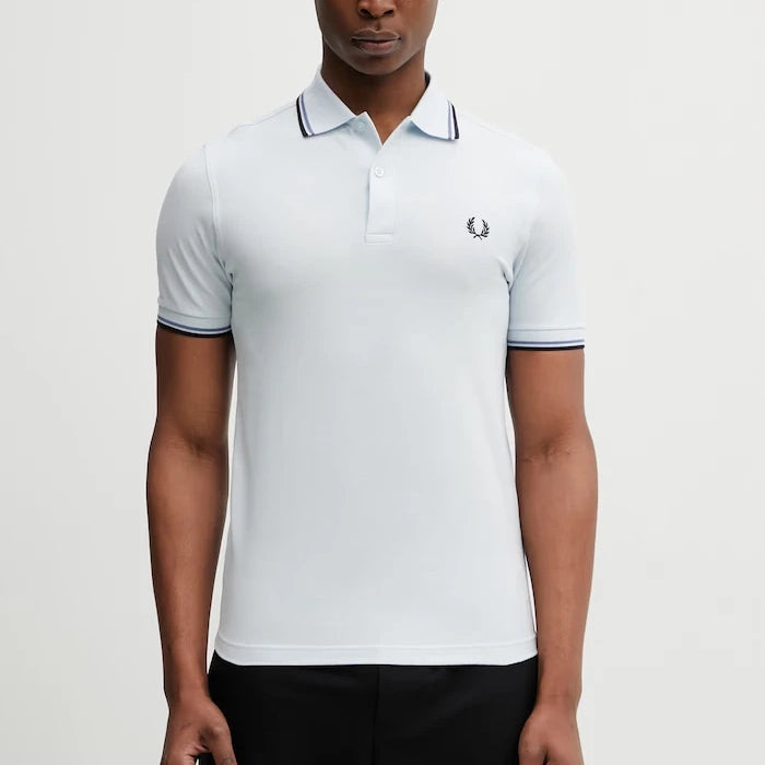 Памучна тениска с яка Fred Perry