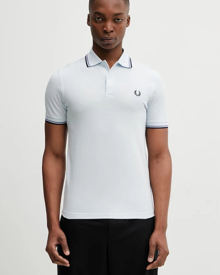 Памучна тениска с яка Fred Perry