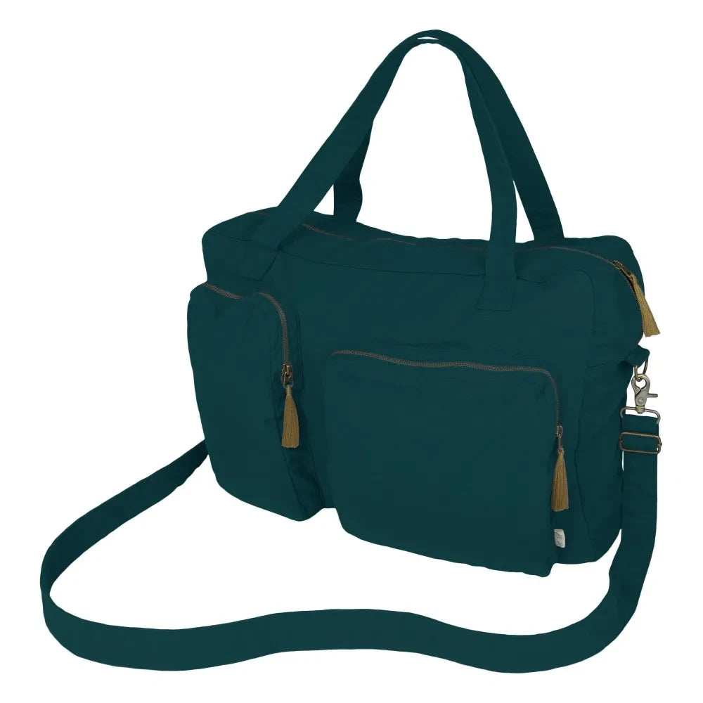 Numero 74 - Organic Cotton Weekend Bag  | Teal Blue S022