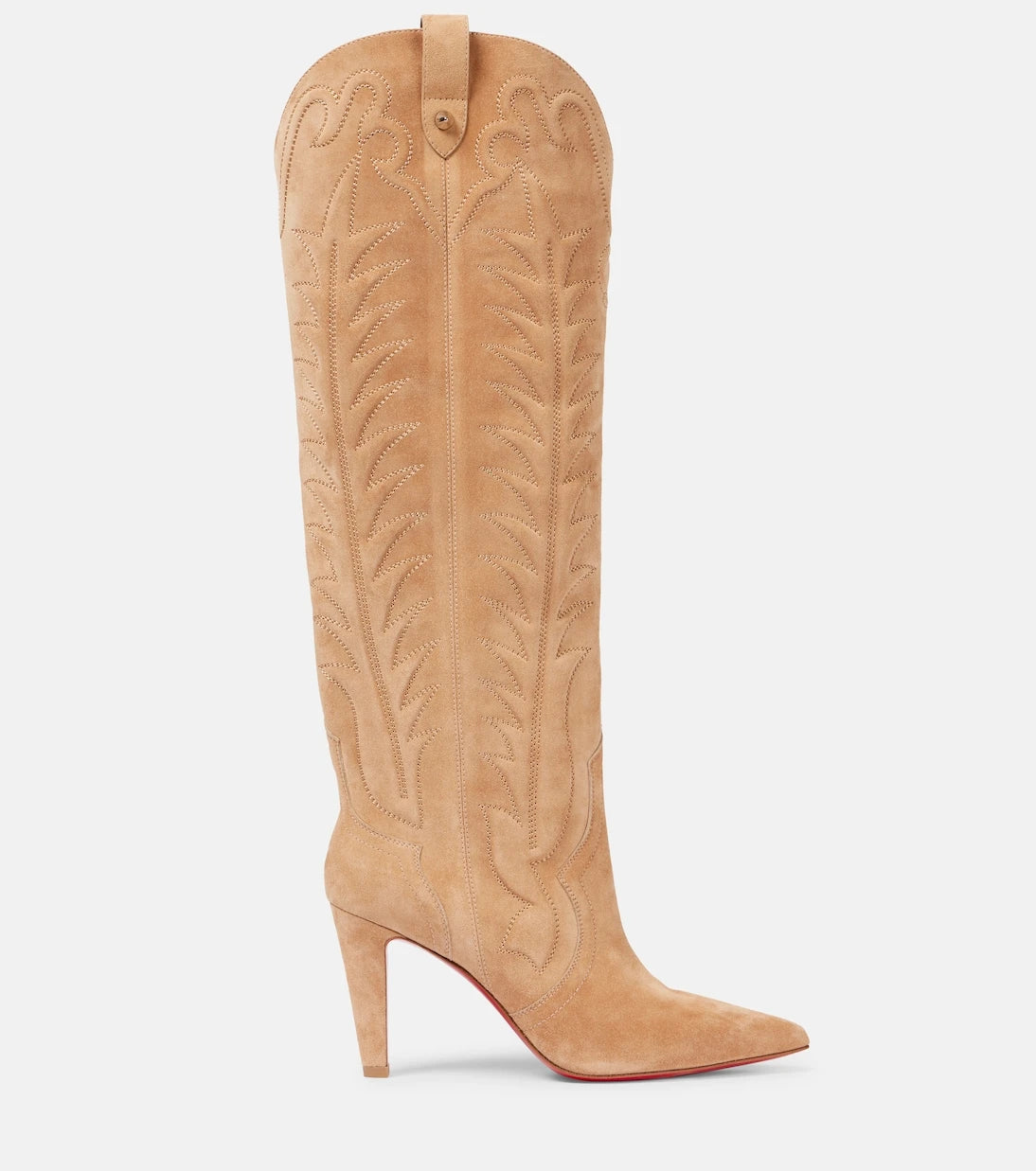 Christian Louboutin - Santia Botta 85 suede knee-high boots