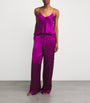 Olivia von Halle Purple Silk Bliss Pyjama Set