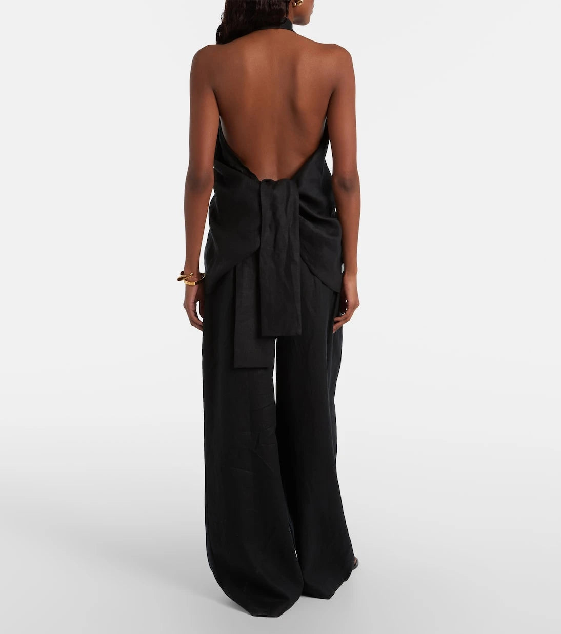 Faithfull - Sofia pleated linen wide-leg pants