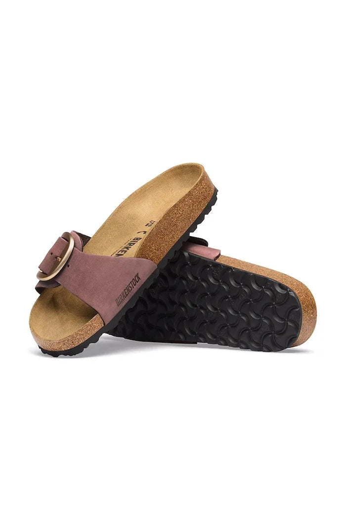 Birkenstock Kadın Nubuk Madrid Big Buckle Nubuk Deri Terlik
